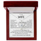 To My Beautiful Wife - I Love You For Always And Forever - Heart Necklace