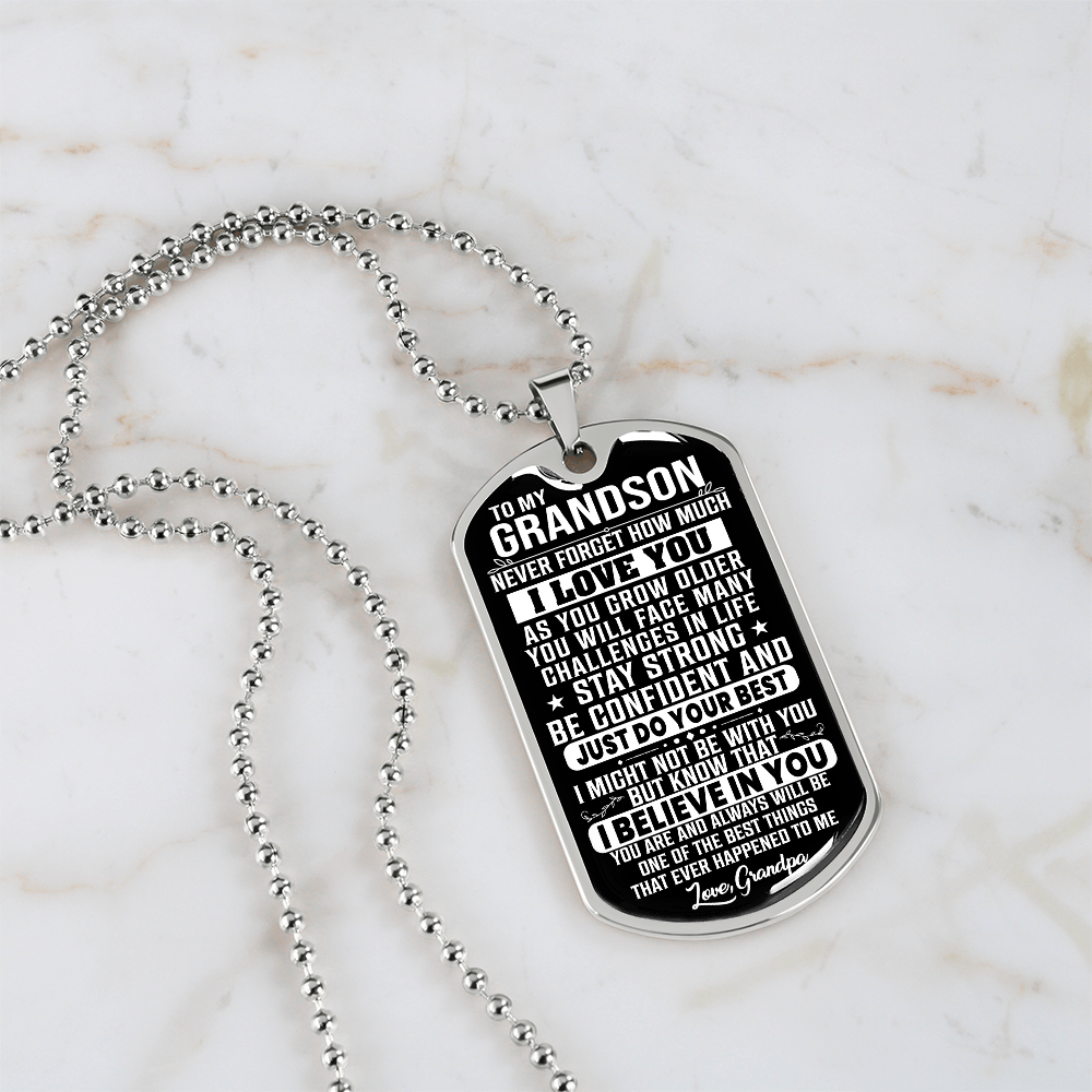 To My Grandson - Stay Strong - Love Grandpa - INCLUDES FREE SHIPPING