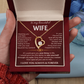 To My Beautiful Wife - Forever Love Necklace