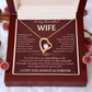 To My Beautiful Wife - Forever Love Necklace