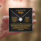 To My Beautiful Wife - The Day I Met You - Love Knot Necklace - INCLUDES FREE SHIPPING
