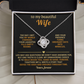To My Beautiful Wife - The Day I Met You - Love Knot Necklace - INCLUDES FREE SHIPPING