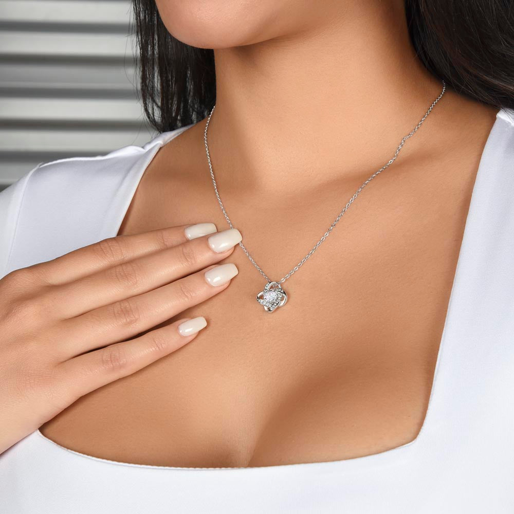 To My Wife - I Love You Always & Forever - Love Knot Necklace - INCLUDES FREE SHIPPING