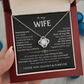 To My Wife - Love Knot Necklace