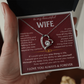To My Beautiful Wife - Forever Love Necklace
