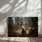 Jesus Running After a Lost Lamb - Gallery Wrapped Canvas - INCLUDES FREE SHIPPING