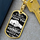 Son - Never Forget I Love - Dog Tag Keychain