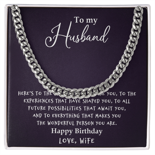 Husband - Everything - Cuban Link Chain