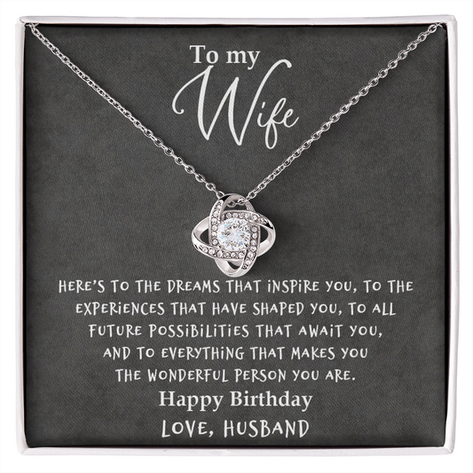 Wife - Inspire You - Love Knot Necklace