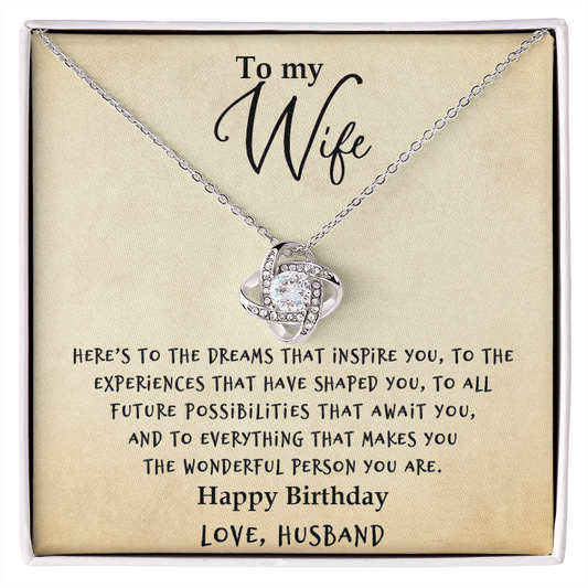 Wife - Experiences - Love Knot Necklace