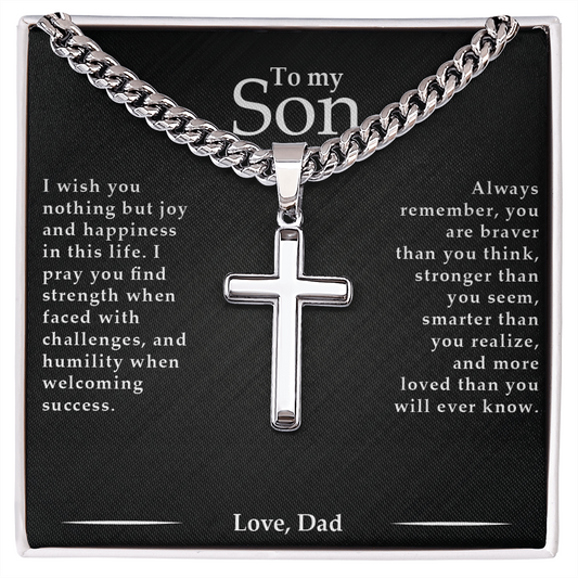 Son - I Wish You Nothing But Joy - Cross Necklace