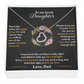 Daughter - Always Keep Me In Your Heart - Delicate Heart Necklace