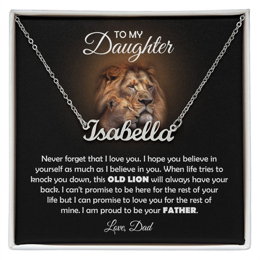 Custom necklace birthday gifts for daughter from dad daughter jewelry daddy and daughter gifts happy birthday daughter necklace for women