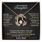 Daughter - Someday When The Pages Of My Life End - Forever Love Necklace